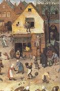 Pieter Bruegel battle between carnival and fast oil on canvas